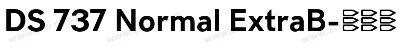 DS 737 Normal ExtraB字体转换